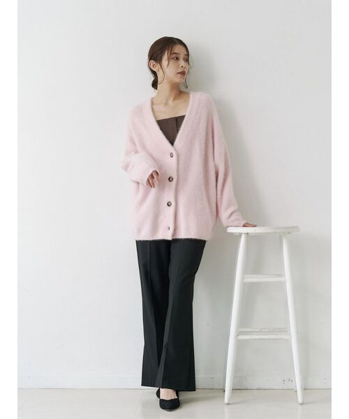 TONAL（トーナル） カーディガン PREMIUM FOX×CASHMERE Vネック