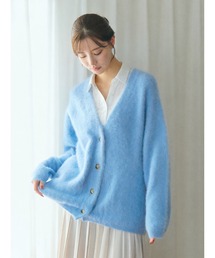 TONAL（トーナル） カーディガン PREMIUM FOX×CASHMERE Vネック
