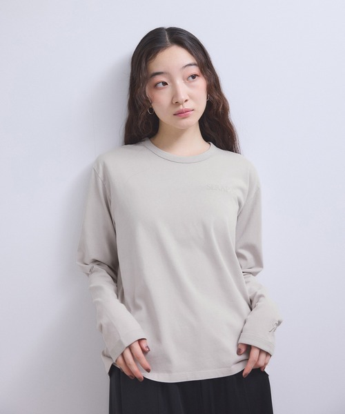 アダムエロペ 【19SS新色】ＢＩＧ ＴＥＥ ベージュ ADAM ET ROPE'（アダムエロペ）の「【19SS新色】BIG TEE（T