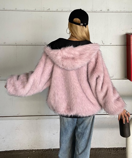 non-hedge（ノンヘッジ） コート アウター リバーシブルフェイクファー