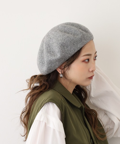 Fabulous（ファビュラス） 帽子 ベレー帽 ラメウールベレー メンズ