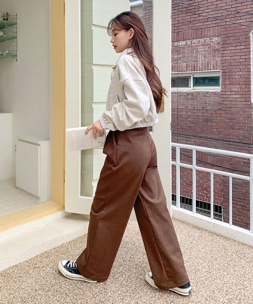 「muahmuah」 チノパンツ S ベージュ レディース_画像9