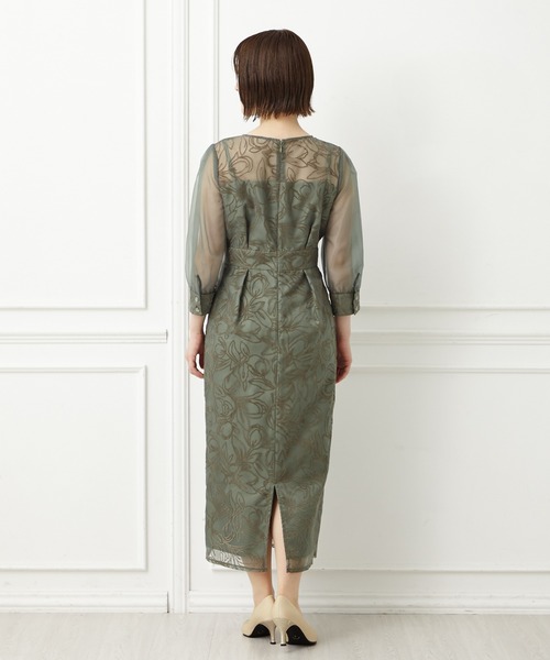 ワンピース eme EMODA スウィッチングラインマキシワンピース（ブラック