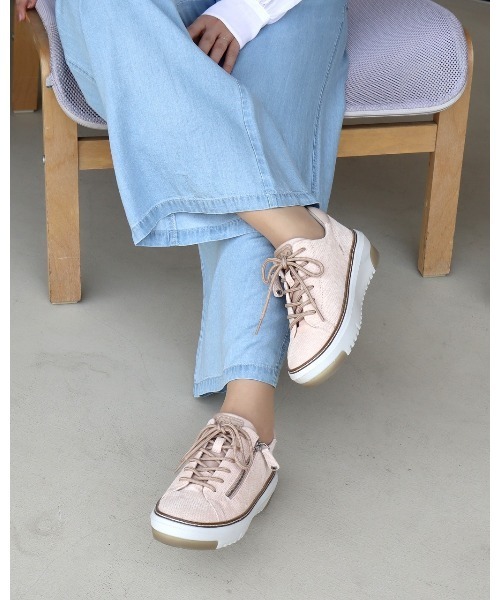 fitfit（フィットフィット） スニーカー アウトステッチレザー