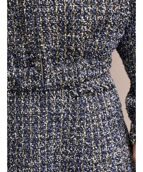 SNIDEL（スナイデル） ブルゾン アウター ファー付きツイードブルゾン