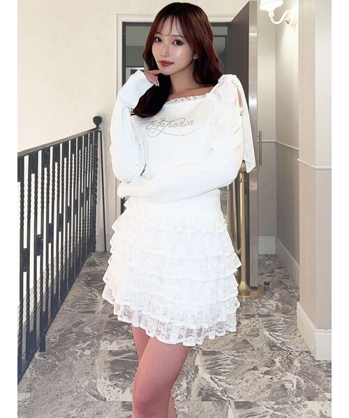 フリルスカート（色：ホワイト系）のおすすめ人気商品一覧 通販