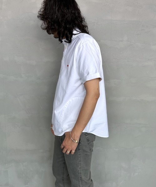 Danton（ダントン） 半袖シャツ 40 ホワイト レディース : ZOZOTOWN