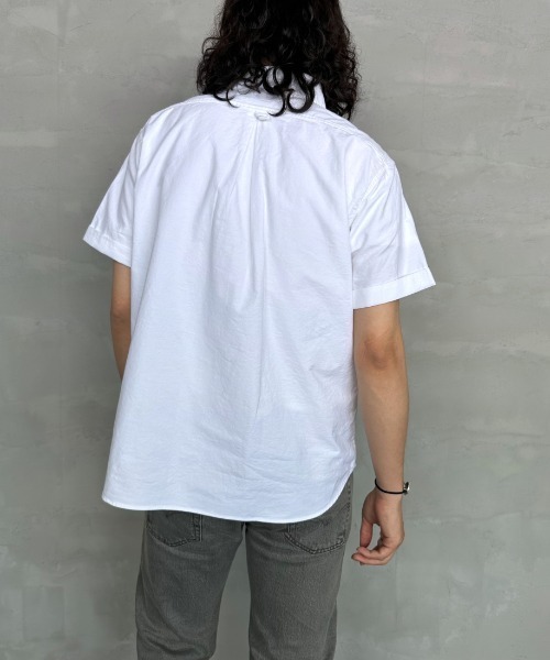 Danton（ダントン） 半袖シャツ 40 ホワイト レディース : ZOZOTOWN
