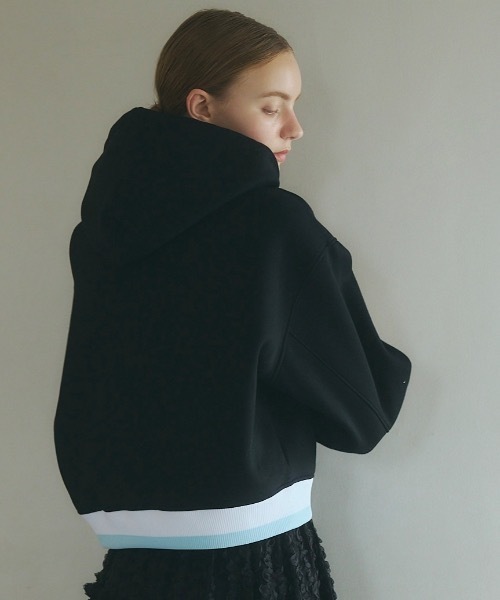 ROSY LUCE（ロージールーチェ） パーカー BICOLOR LINE HOODIE（バイ