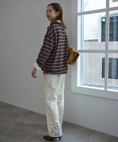 SLOBE IENA（スローブイエナ） tシャツ ヴィンテージボーダー