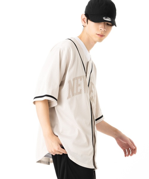 NEW ERA（ニューエラ） シャツ 半袖 ベースボールシャツ 半袖 メッシュ