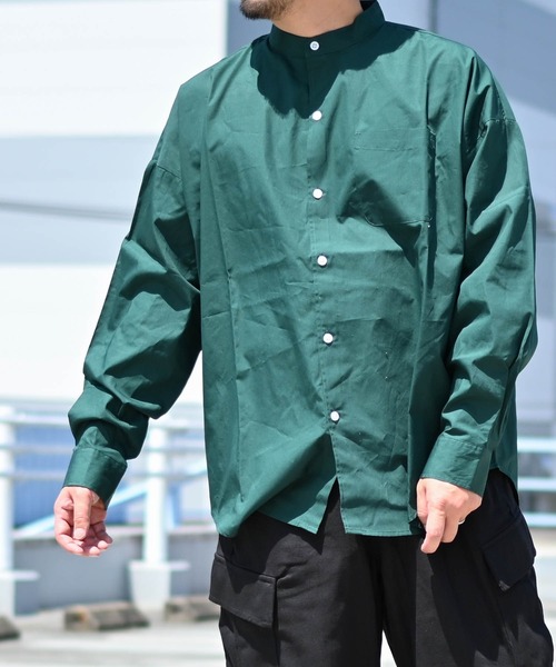 「Anytime Songs」 「HALHAM」長袖シャツ LARGE ブラック系その他 メンズ_画像5