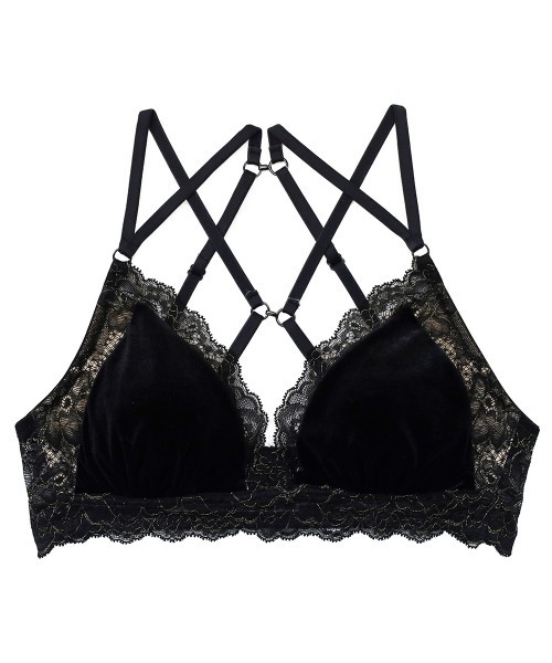 ANNEBRA（アンブラ） ブラジャー Velvet ベロア×レース4WAYバック