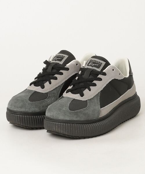 PON PON様★Onitsuka Tiger スニーカー ブラック/グレー厚底 Onitsuka Tiger（オニツカタイガー） ローカットスニーカー 24