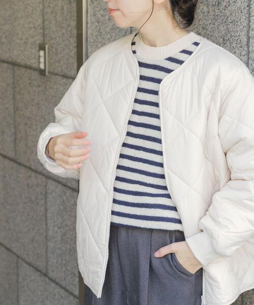 「ITEMS URBANRESEARCH」 キルティングブルゾン FREE チャコールグレー レディース_画像8