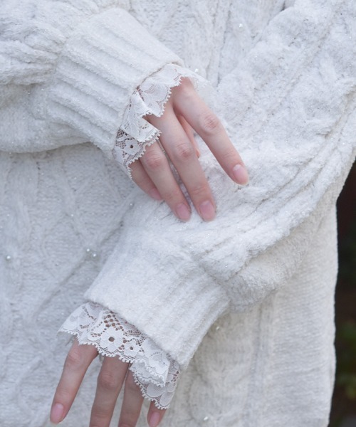 axes femme（アクシーズ ファム） チュニック ラメ×ベロアモール