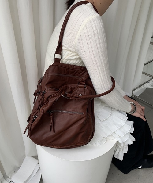 「SANSeLF」 2WAYバッグ FREE ホワイト レディース_画像9