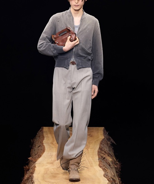 かごバッグ カゴバッグ 「M A S U」LEATHER CAKE BAGの画像