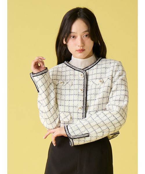 LILY BROWN（リリーブラウン） ジャケット ノーカラージャケット