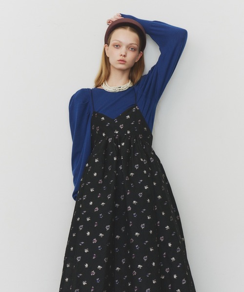 タグ付新品☆シアーキャミワンピ☆J1U by LA BELLE ETUDE J1U by LA BELLE ETUDE パーティードレス ワンピース シアーフラワー