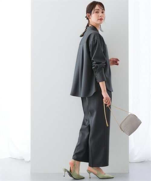 「7days Life Styling」 長袖ブラウス 3L チャコール レディース_画像4