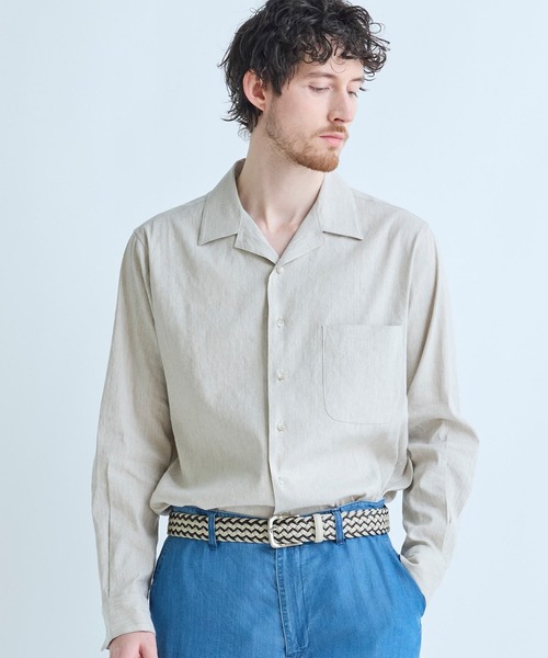 MEN'S BIGI（メンズビギ） シャツ SMART MERINO/ヴィスコースリネン