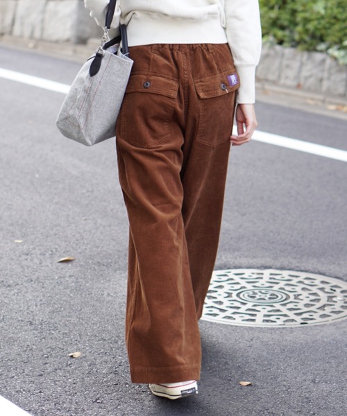 「GUNG HO」 コーデュロイパンツ ONE SIZE グリーン レディース_画像7