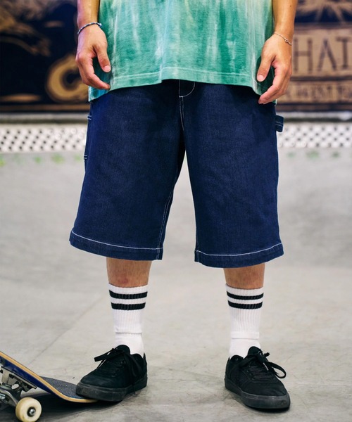 ELEMENT（エレメント） ワイドパンツ ハーフパンツ ジーンズ 短パン