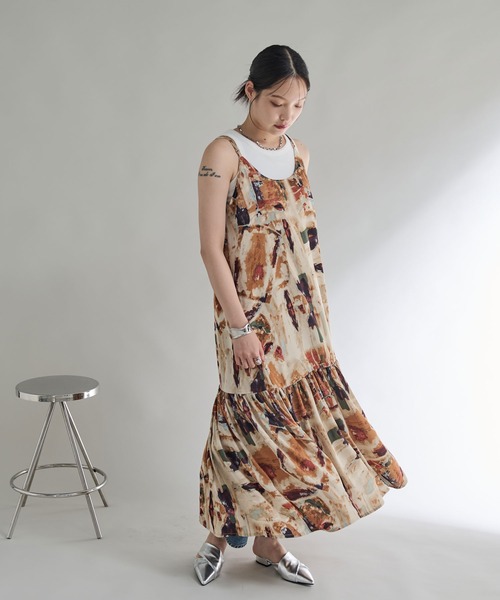 「Shelly island」 キャミソールワンピース FREE オレンジ レディース_画像5