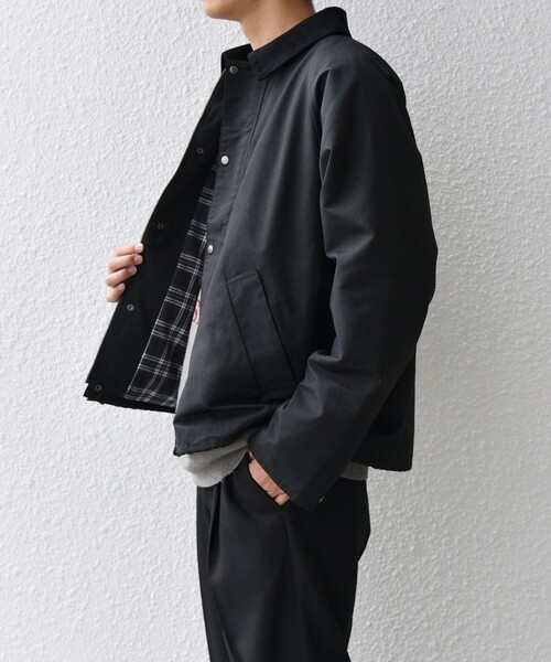 「SHIPS any」 ブルゾン「Bollingtonコラボ」 MEDIUM ブラック メンズの画像