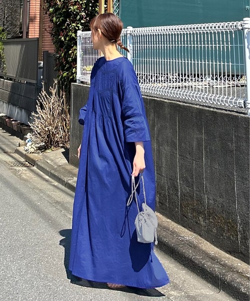 「notch.」 7分袖ワンピース M オフホワイト レディース_画像5