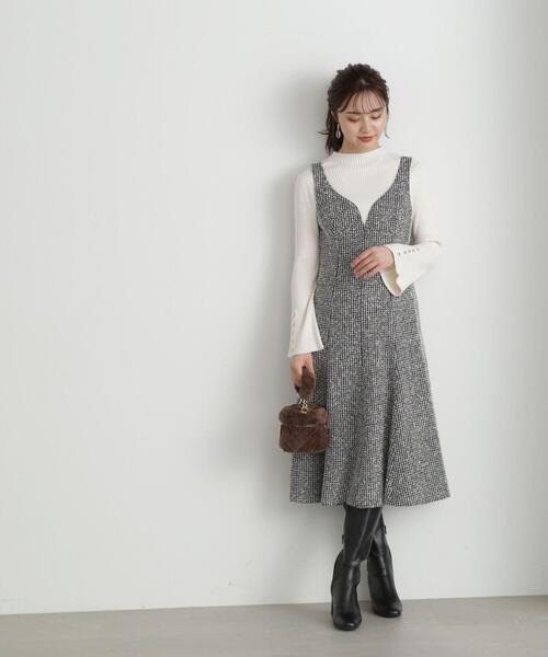 「PROPORTION BODY DRESSING」 ノースリーブワンピース X-SMALL ブラック レディース_画像7