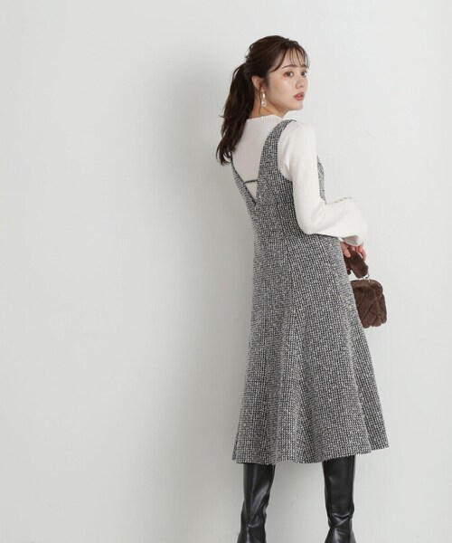 「PROPORTION BODY DRESSING」 ノースリーブワンピース X-SMALL ブラック レディース_画像8