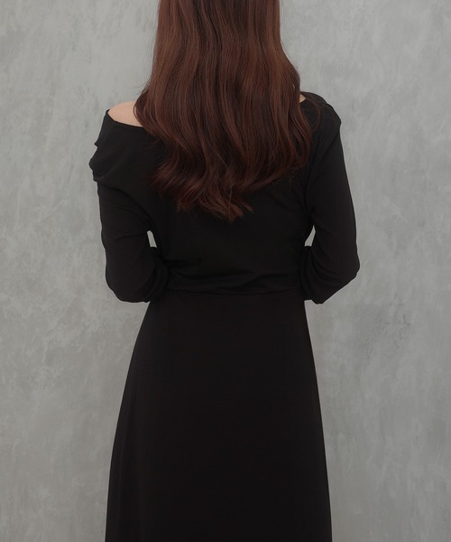 「CENEA」 長袖ワンピース SMALL ピンクベージュ レディース_画像3