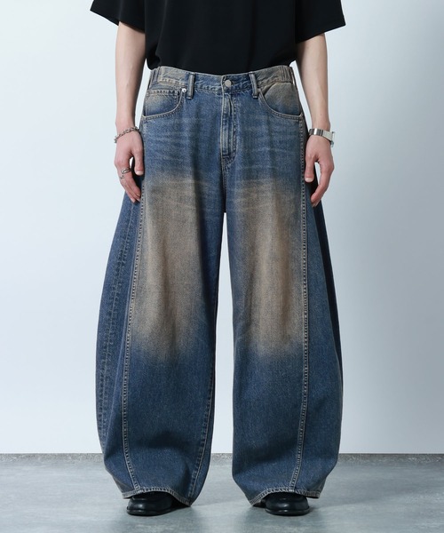 RAGEBLUE（レイジブルー） ワイドパンツ ジーンズ Super Buggy Denim