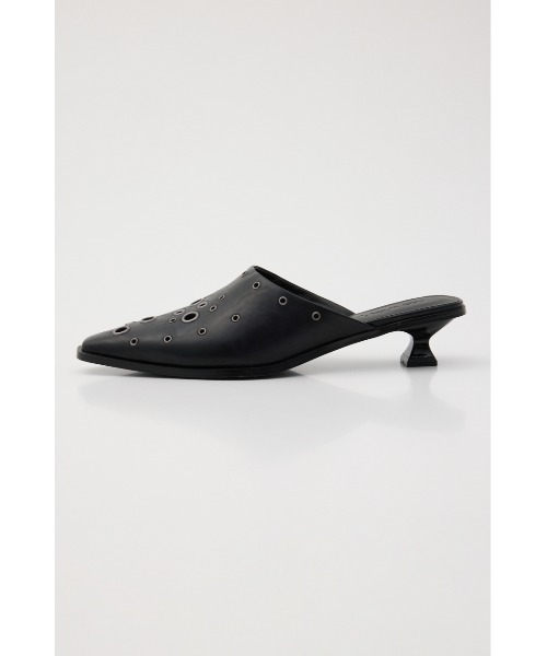 LAGUA GEM EYELET KITTEN HEEL ミュール LAGUA GEM（ラグアジェム） パンプス ミュール EYELET KITTEN HEEL