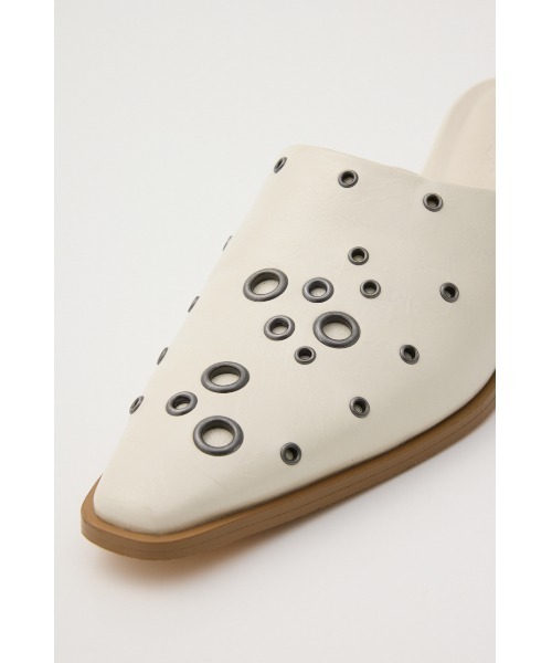 LAGUA GEM（ラグアジェム） パンプス ミュール EYELET KITTEN HEEL