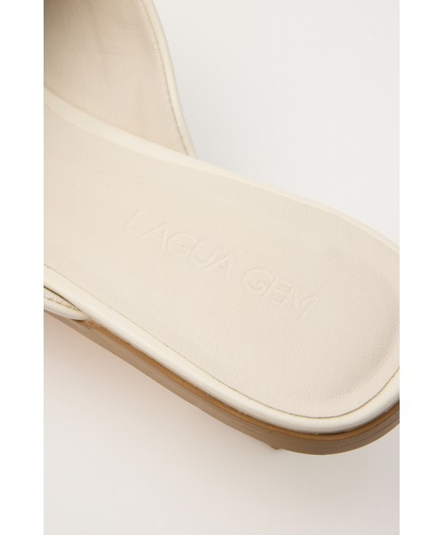 LAGUA GEM（ラグアジェム） パンプス ミュール EYELET KITTEN HEEL