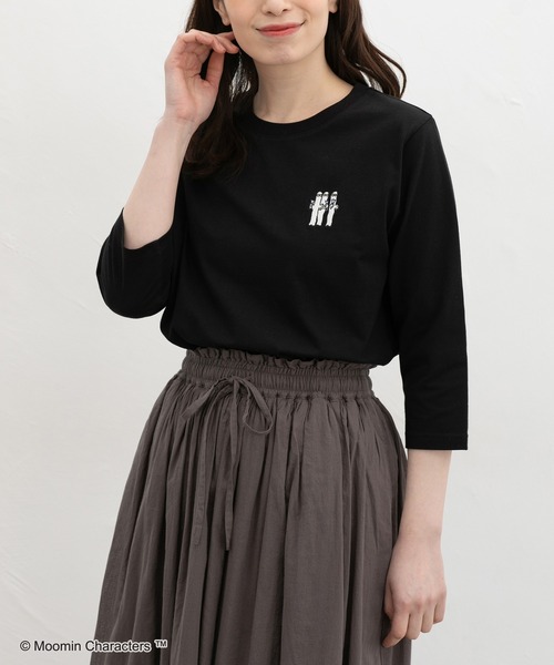 Honeys（ハニーズ） tシャツ 「UVカット」ムーミン／7分袖Tシャツ