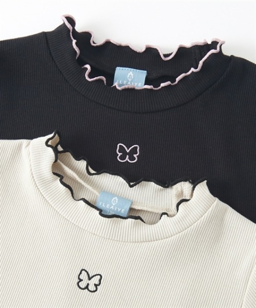 tシャツ 選べる♪リブ半袖デザインTシャツ キッズ 子供服 女の子