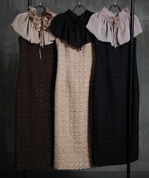 「DRESS PLUS」 ドッキングワンピース M ブラック レディース_画像4
