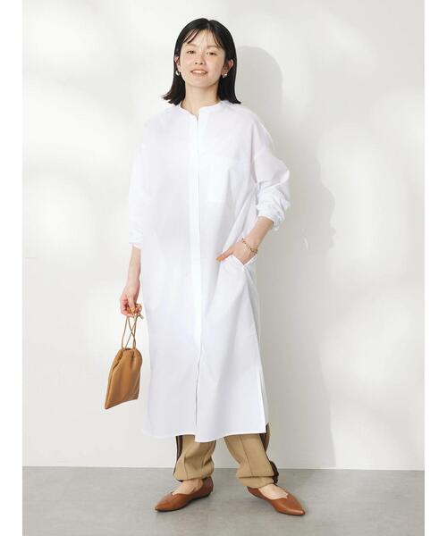「CRAFT STANDARD BOUTIQUE」 長袖ワンピース FREE ブルー系その他6 レディース_画像2