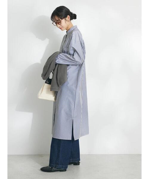 「CRAFT STANDARD BOUTIQUE」 長袖ワンピース FREE ブルー系その他6 レディース_画像7