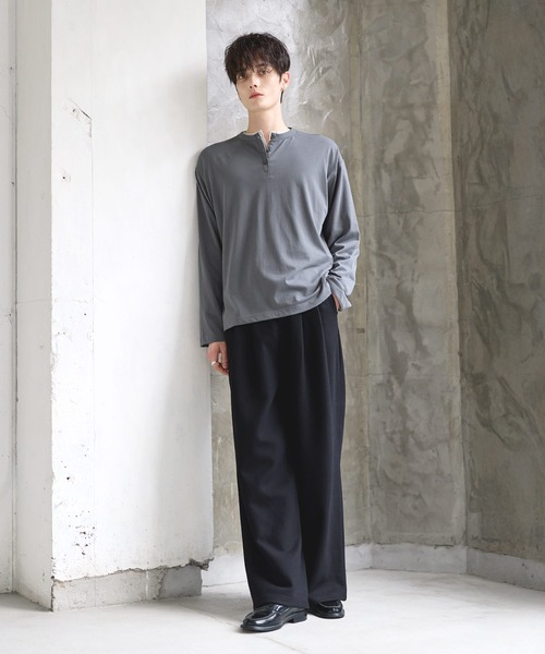 ASTRONOMY ワイドパンツ スウェットパンツ ジャージ 2タック鹿の子