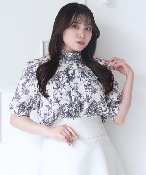 「TITTY&CO.」 半袖ブラウス FREE ピンク レディース_画像7
