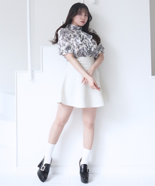 「TITTY&CO.」 半袖ブラウス FREE ピンク レディース_画像9
