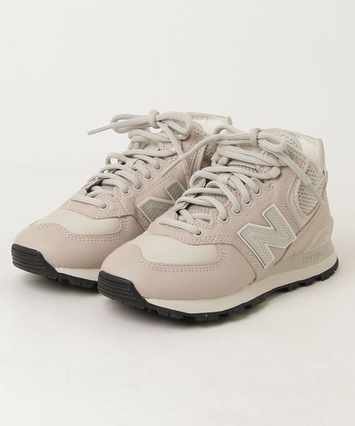 New Balance（ニューバランス） ハイカットスニーカー 23.5cm ベージュ