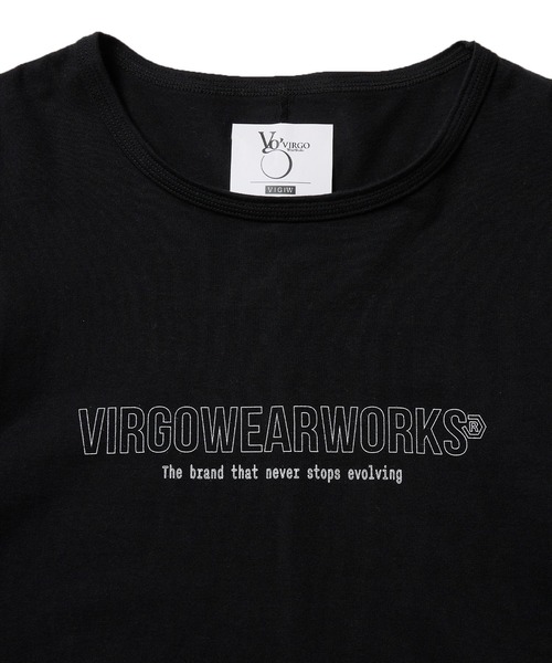「VIRGOwearworks」 7分袖Tシャツ 3 チャコールグレー メンズ_画像3