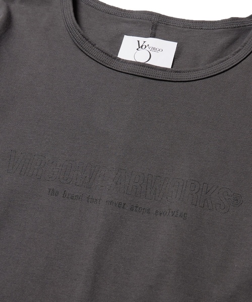 「VIRGOwearworks」 7分袖Tシャツ 3 チャコールグレー メンズ_画像6