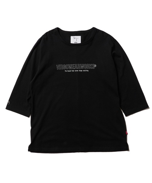 「VIRGOwearworks」 7分袖Tシャツ 3 チャコールグレー メンズ_画像9